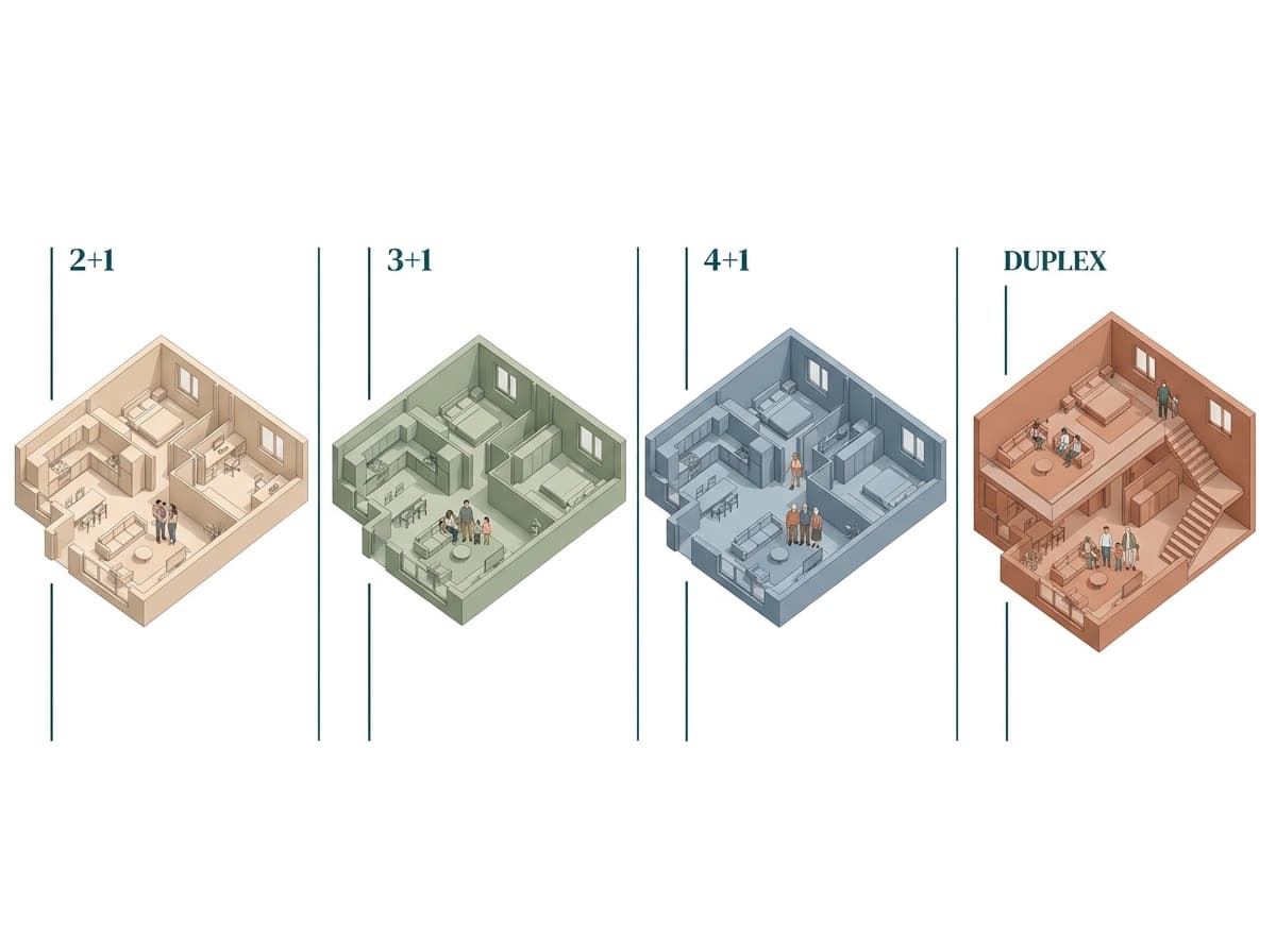 2+1, 3+1, 4+1: Aileniz İçin Doğru Daire Tipi Hangisi? Kapsamlı Karar Rehber
